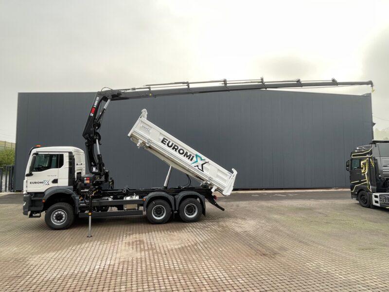 MAN TGS 33.430 6x6 3-Seiten-Kipper EMK3 Kran HIAB 228-6