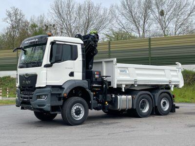 MAN TGS 28.430 6x4-4 3-Seiten- Kipper EMK3 / Hiab 228-6