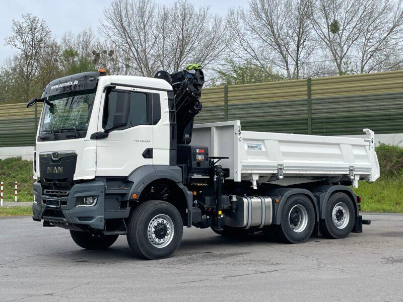 MAN TGS 28.430 6x4-4 3-Seiten- Kipper EMK3 / Hiab 228-6