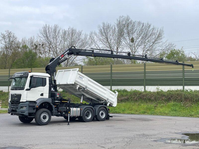 MAN TGS 28.430 6x4-4 3-Seiten- Kipper EMK3 / Hiab 228-6